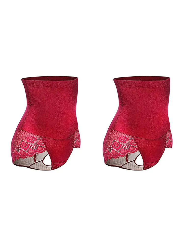 2-Pack High Waist Tummy Control Hip Lifting Shapewear Panties