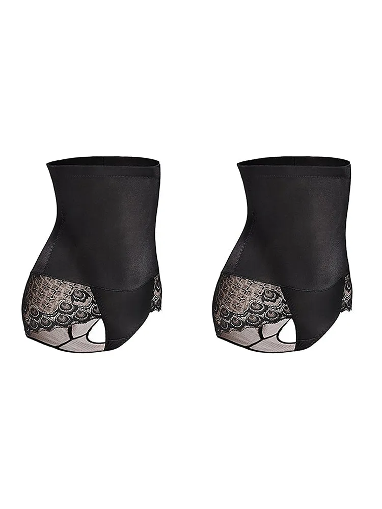 2-Pack High Waist Tummy Control Hip Lifting Shapewear Panties