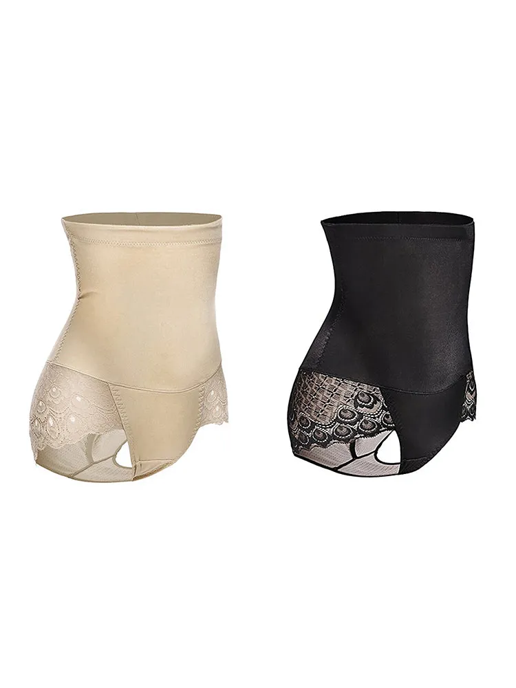 2-Pack High Waist Tummy Control Hip Lifting Shapewear Panties