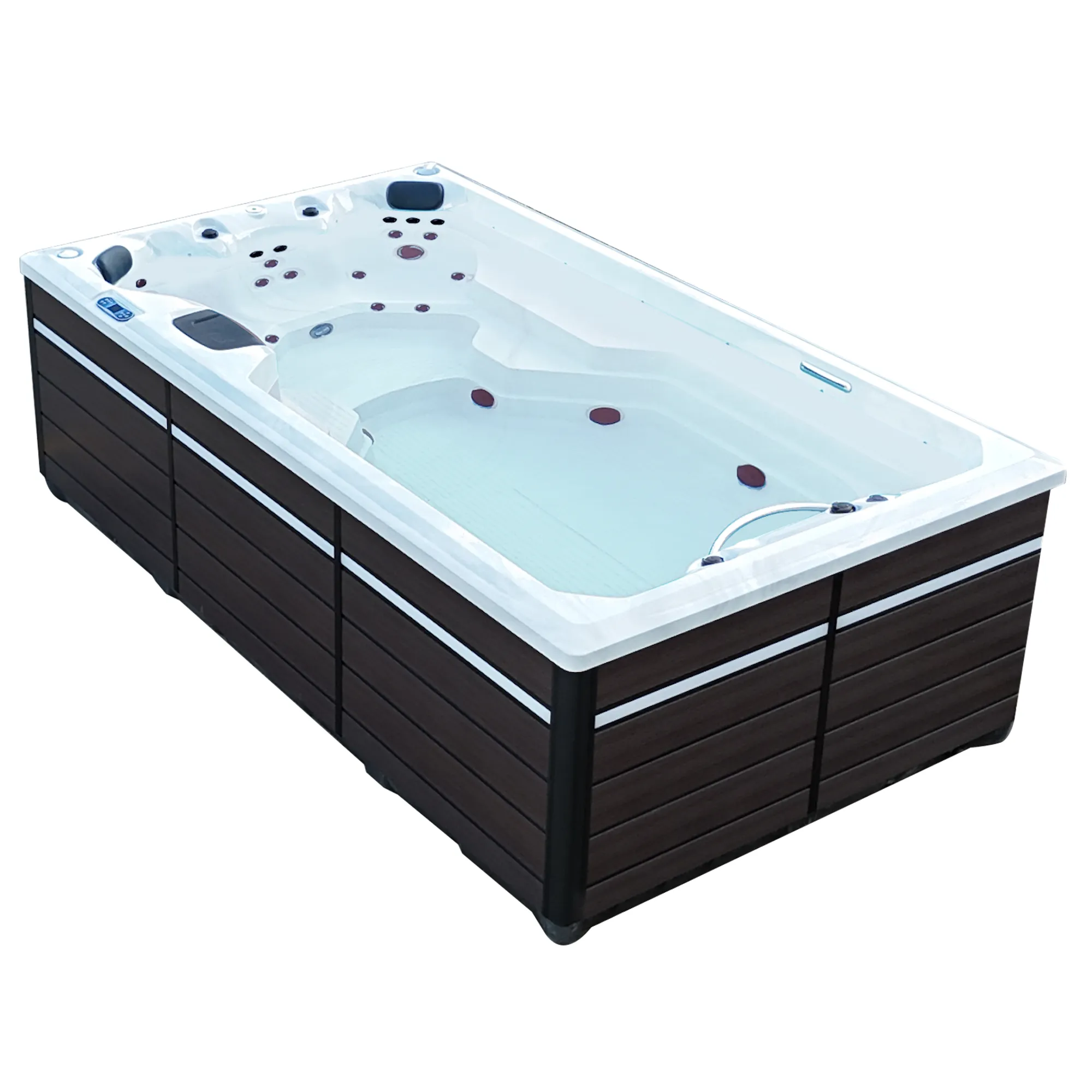 2025 13ft Swim Spa 15HP-Jet, 3-Person - St Lawrence Sport 390 x 226 x H120 cm