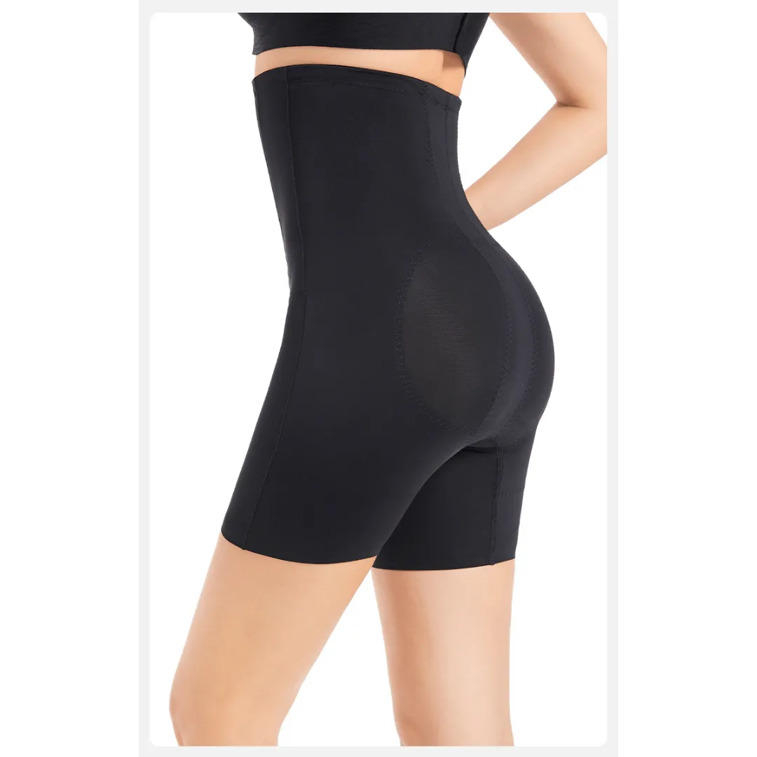 Anti Rolling Strip Tummy Tucker High Waisted Shaper Shorts