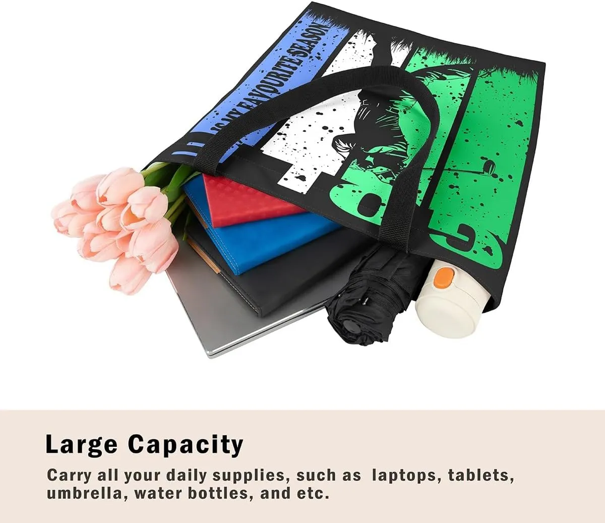 Basketball Canvas Tote Bag Basketball Game Canvas Bag for Basketball Players