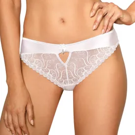 Bridal Soft Sheer Lace Bikini Panty Anuk White