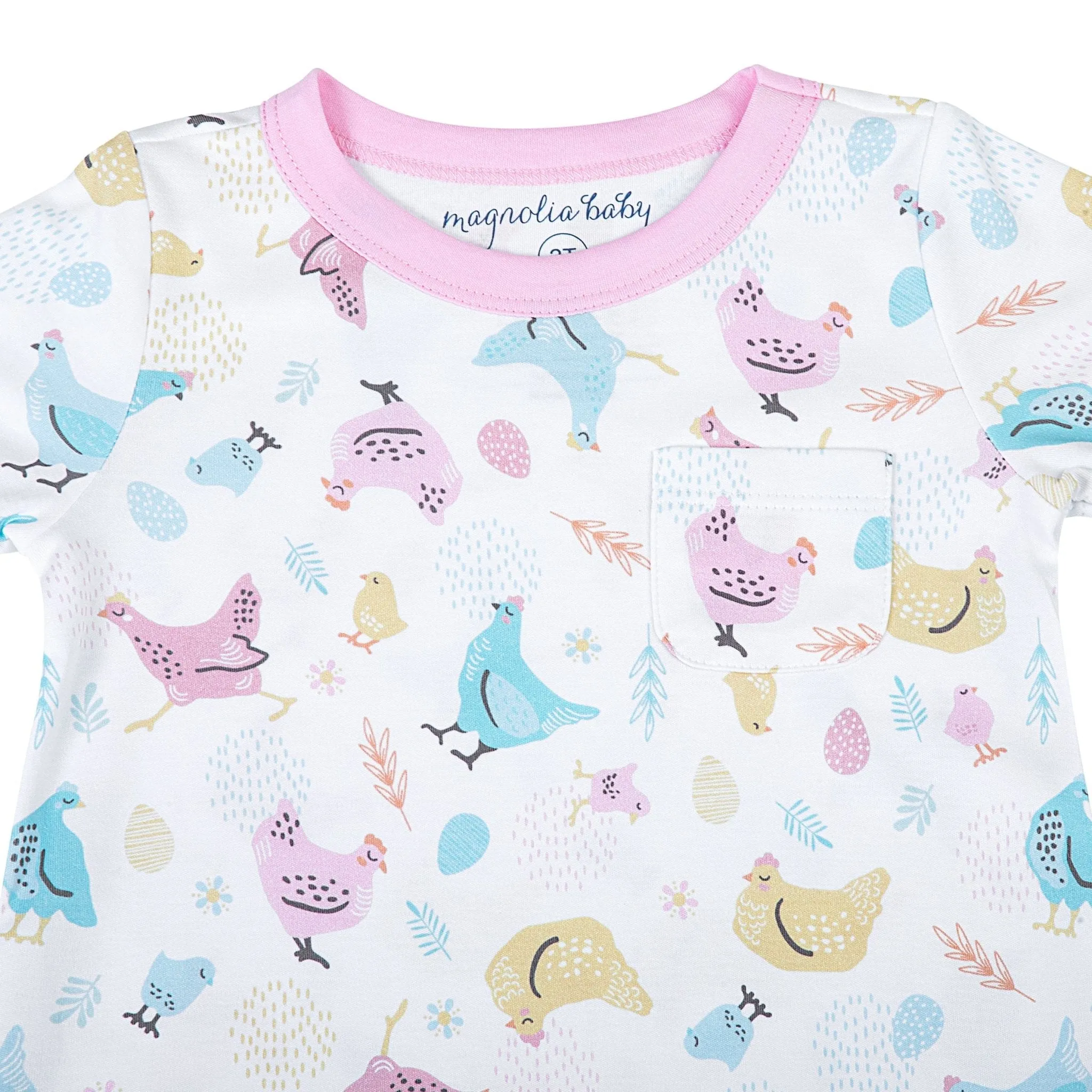 Chickadees Girl's Short Sleeve Nightdress