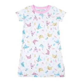 Chickadees Girl's Short Sleeve Nightdress