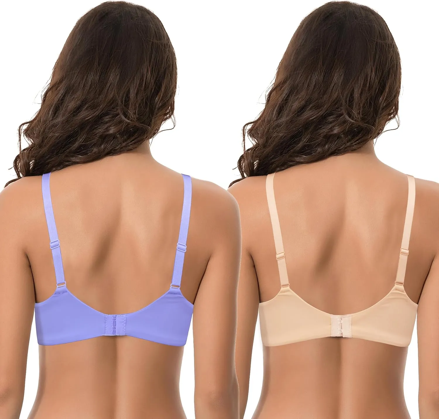 Curve Muse Women's Plus Size Minimizer Unlined Underwire Full Coverage Bra