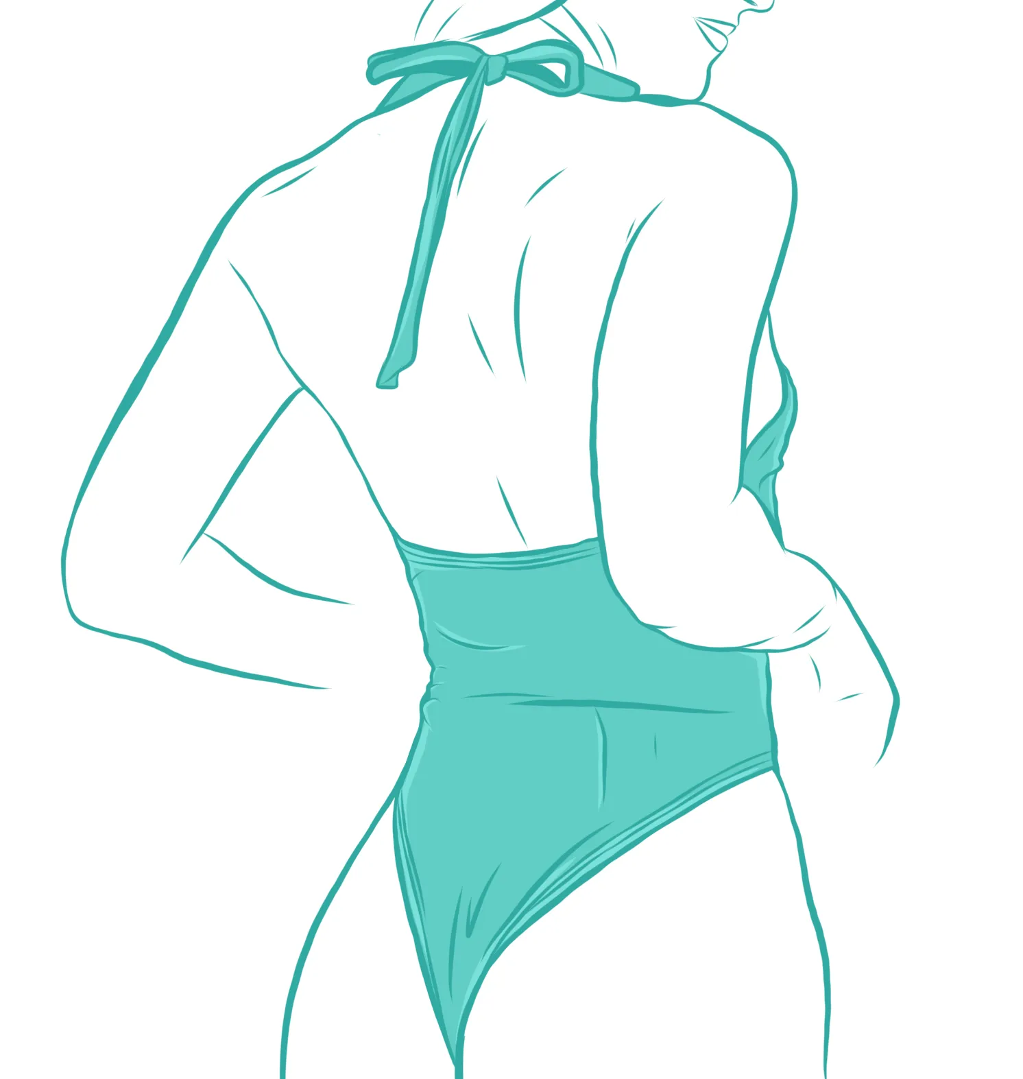 Custom Halter One Piece Swimsuit