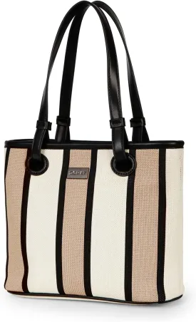 DOMAT Handbag for Women, Unique Striped Satchel Purse, Shoulder Bag, Crossbody Tote Bag, Top-Handle Bag