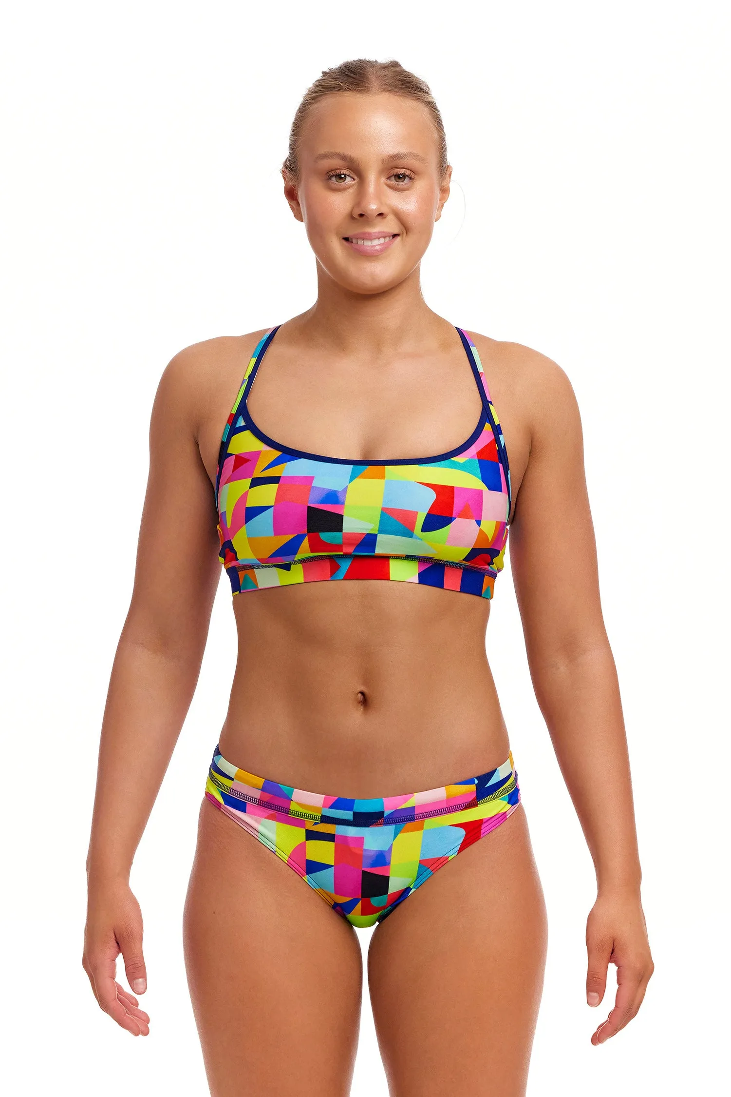 Funkita On The Grid Ladies Sports Top and Brief