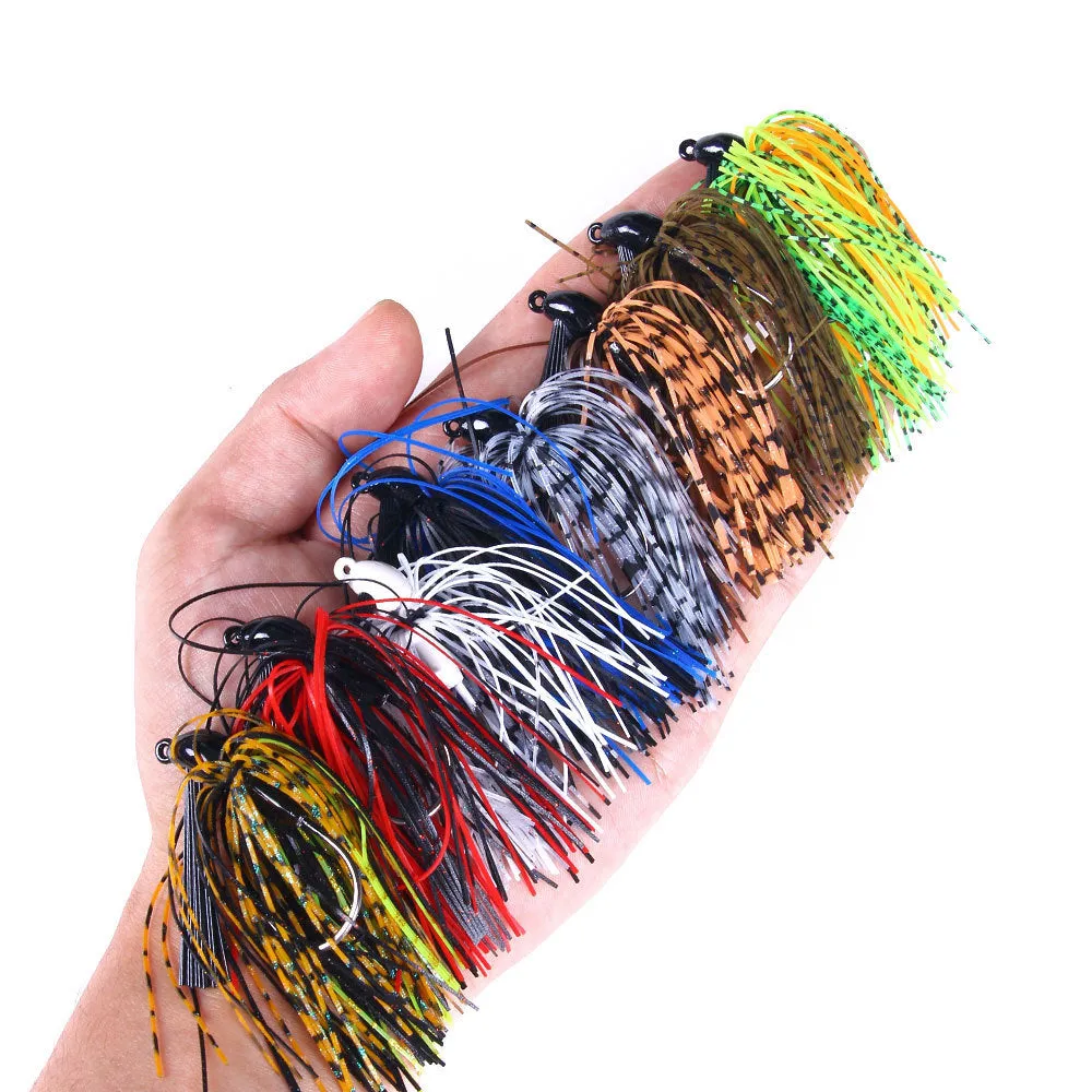 HERCULES 2.75" Multicolor Weedless Rubber Jig Bass Fishing Lure