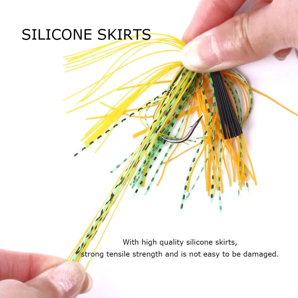 HERCULES 2.75" Multicolor Weedless Rubber Jig Bass Fishing Lure