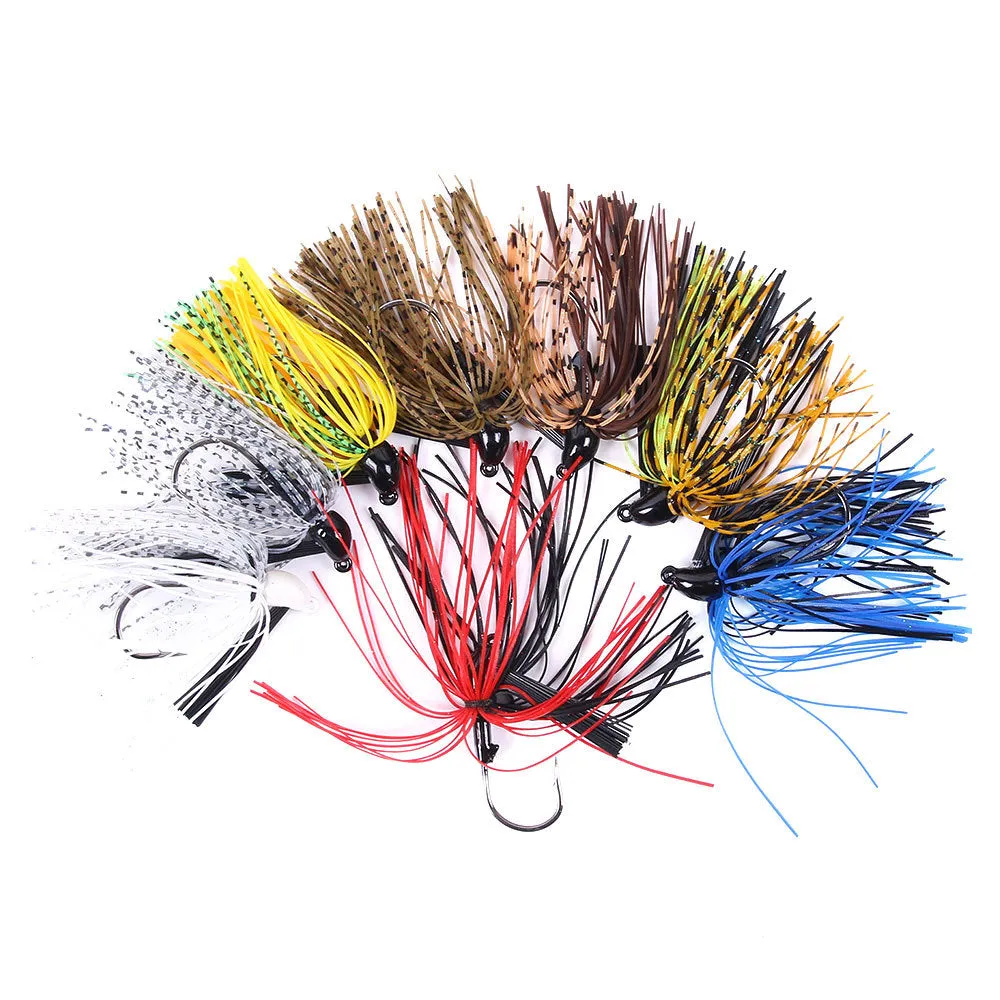 HERCULES 2.75" Multicolor Weedless Rubber Jig Bass Fishing Lure