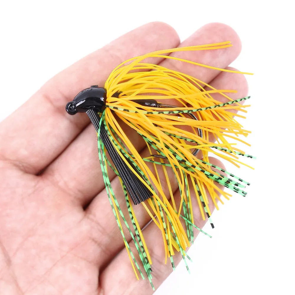 HERCULES 2.75" Multicolor Weedless Rubber Jig Bass Fishing Lure