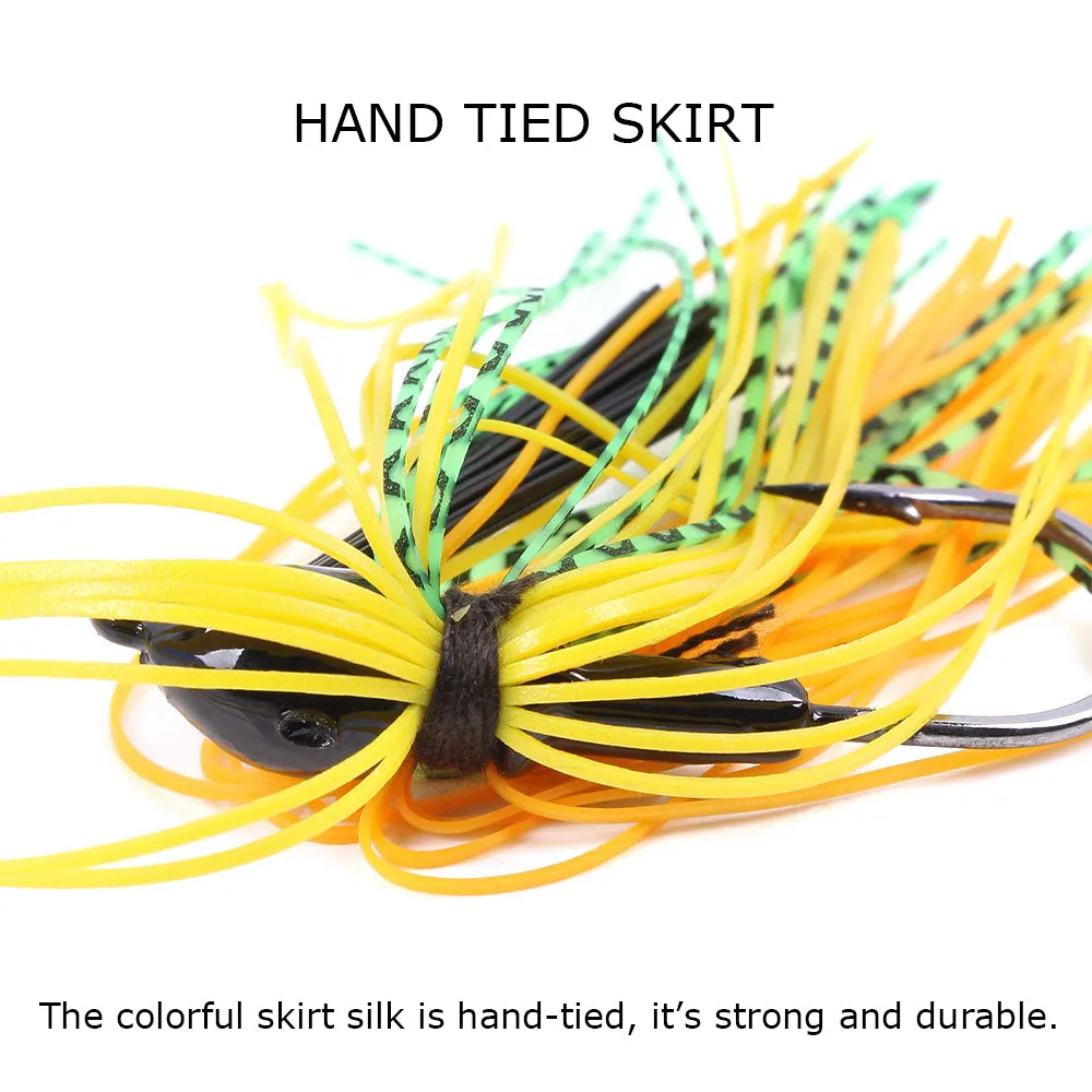 HERCULES 2.75" Multicolor Weedless Rubber Jig Bass Fishing Lure