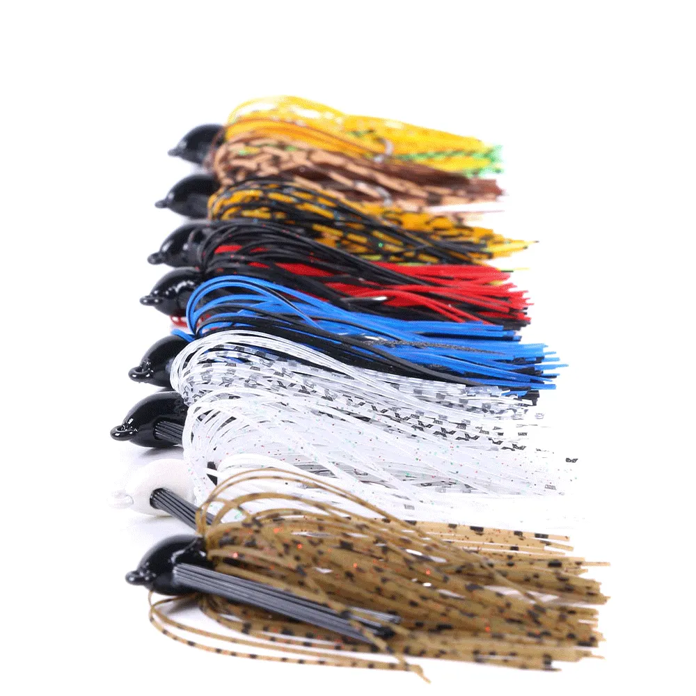 HERCULES 2.75" Multicolor Weedless Rubber Jig Bass Fishing Lure