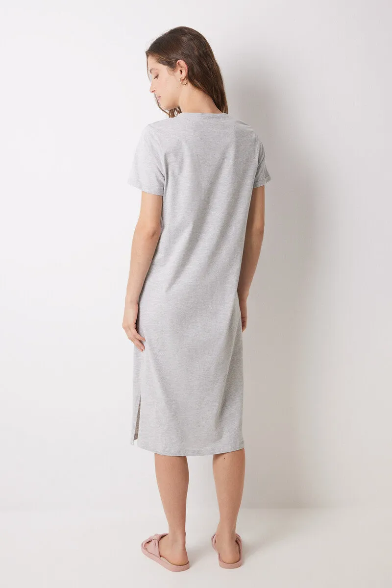 Mafalda 100% cotton midi nightgown