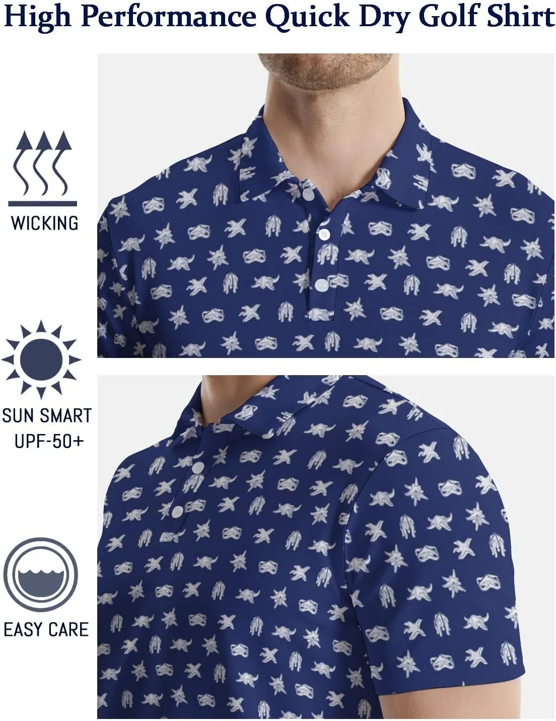 Men's Funny Golf Shirts Hawaiian Polo Shirts 80S Flashes Polo Shirts Funny Hawaiian Beach Summer Golf Polo Shirts