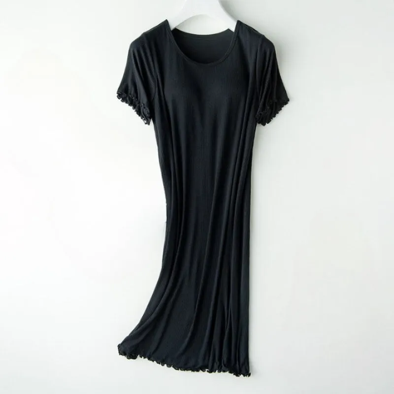 Night Skirt With Short Sleeves