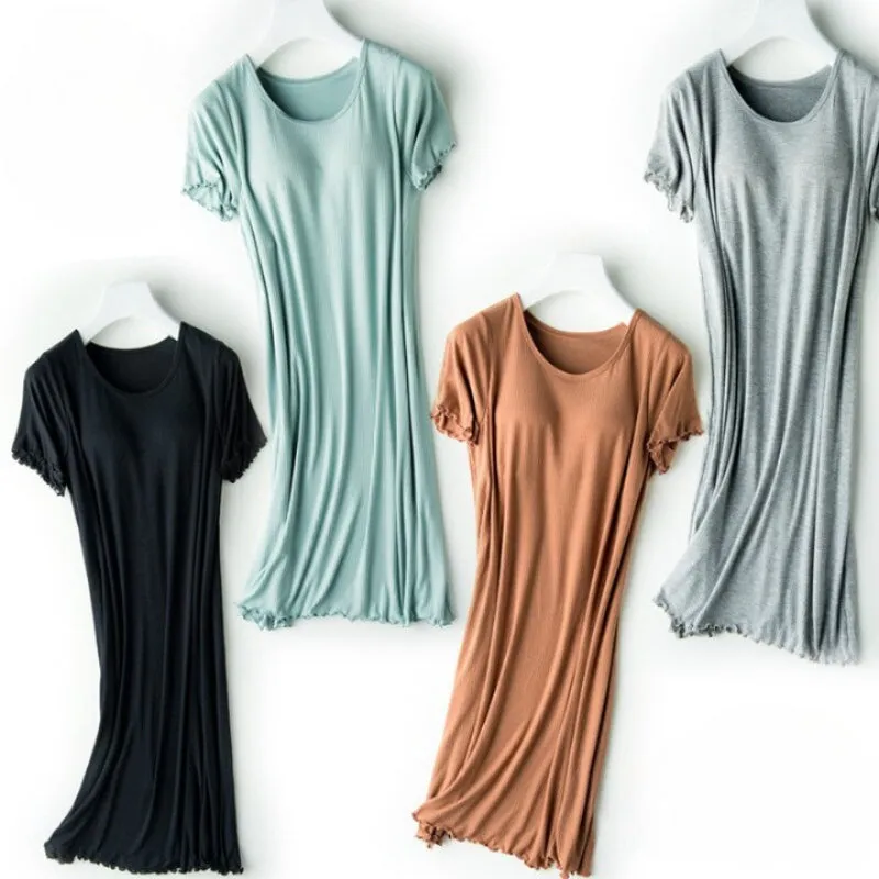 Night Skirt With Short Sleeves