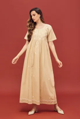 Noor Cream Short Sleeve Nightdress