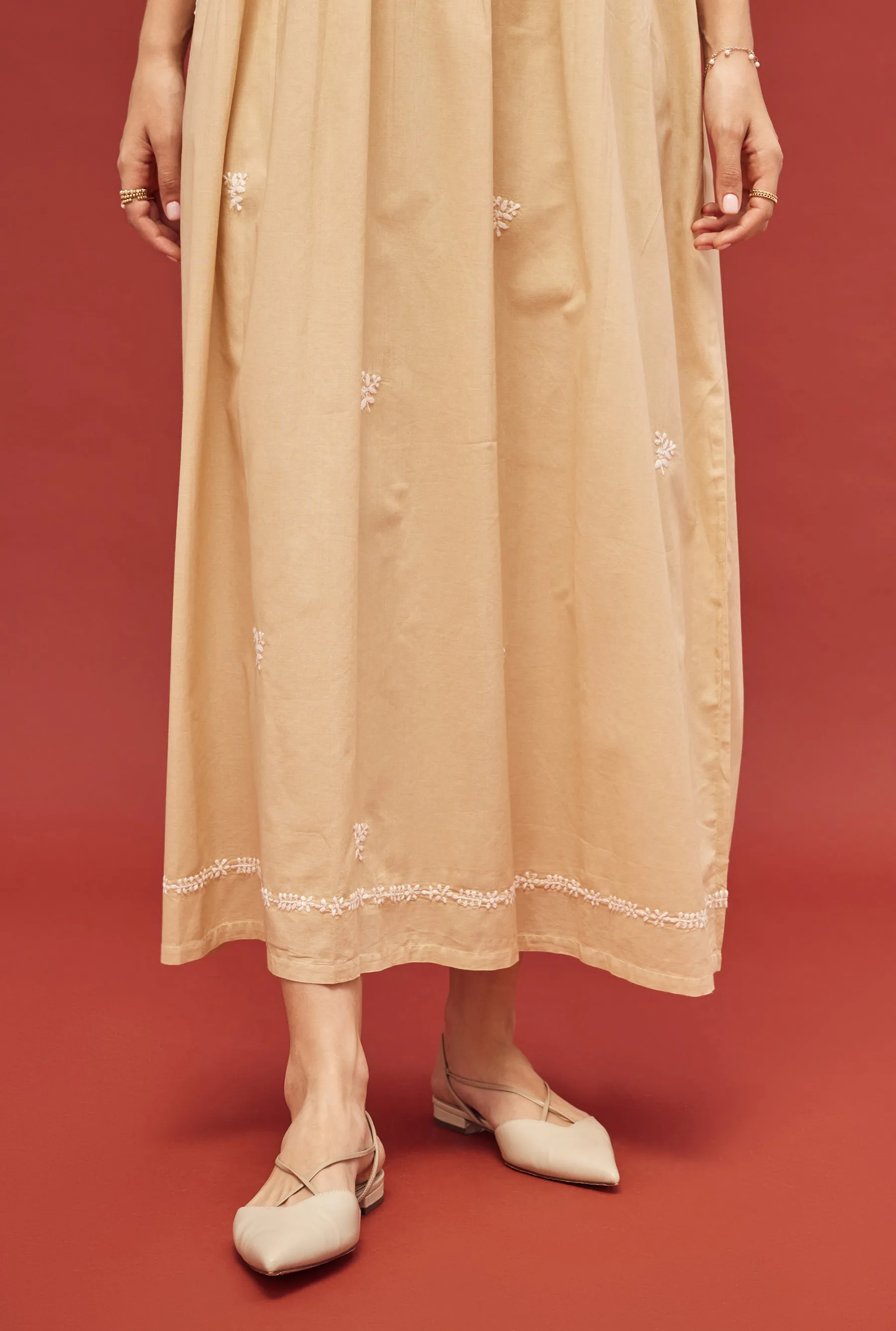 Noor Cream Short Sleeve Nightdress