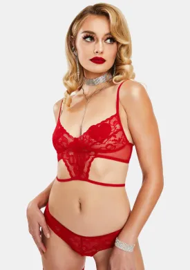 Not Ur Sidechick Lace Lingerie Garter Set