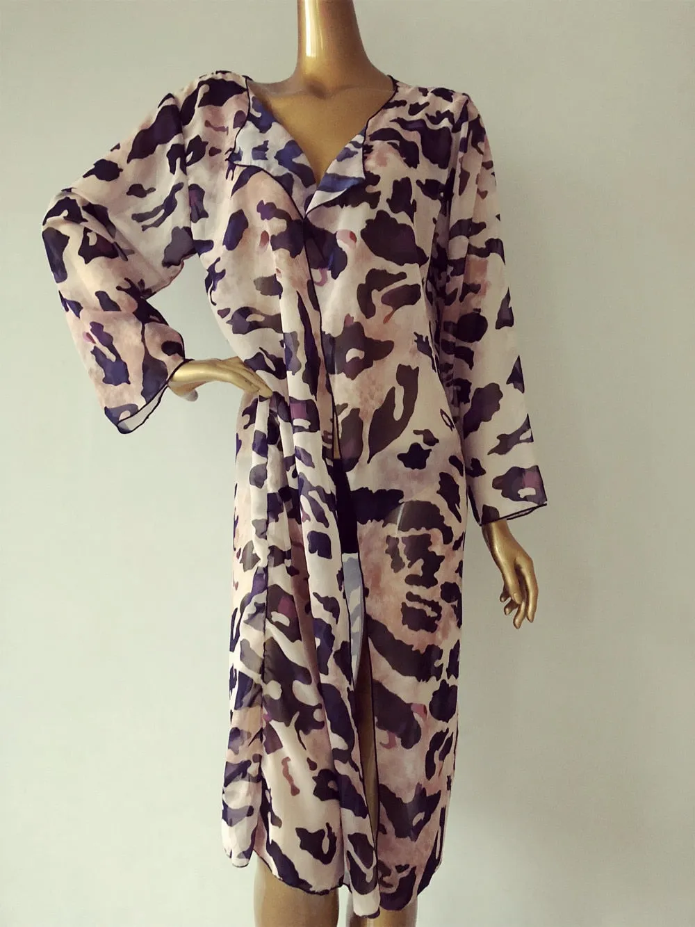 One Size Beach Cover up Candy Color Kaftan Dress