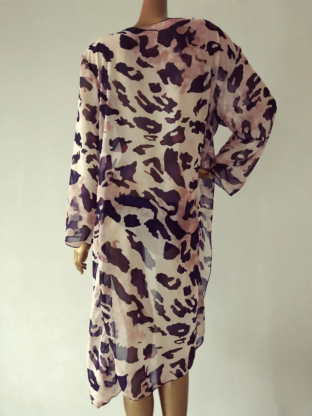 One Size Beach Cover up Candy Color Kaftan Dress