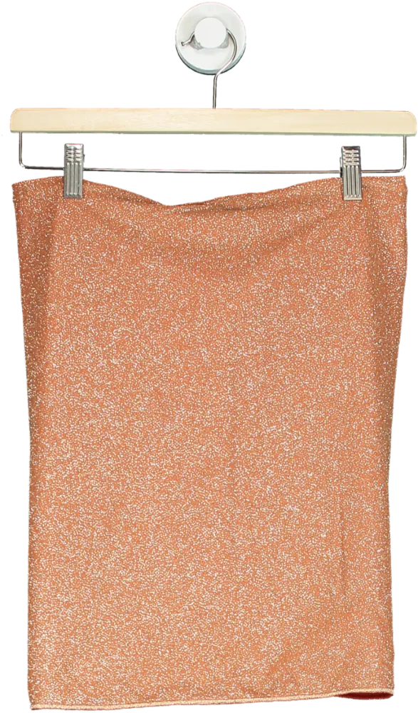 Osèree Orange Glitter Swim Skirt UK S/M
