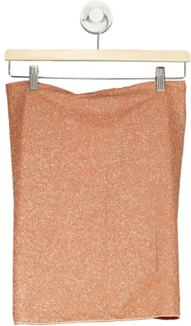 Osèree Orange Glitter Swim Skirt UK S/M