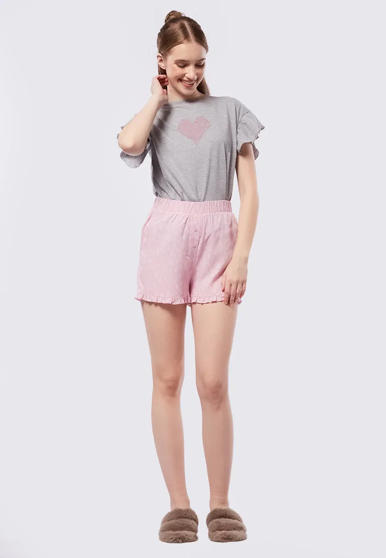 Printed Pajama Shorts