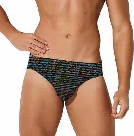 Programmer Computer Code Men's Brief Swimsuit Swimming Trunks Swimwear Beach Shorts Boxers L