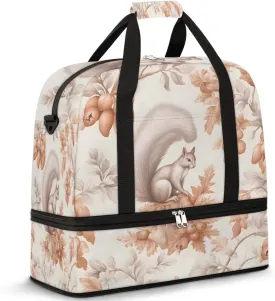 QsirBC Skulls Art Texture Gym Bag for Women Duffle Tote with Shoes Compartment Men Weekender Duffel