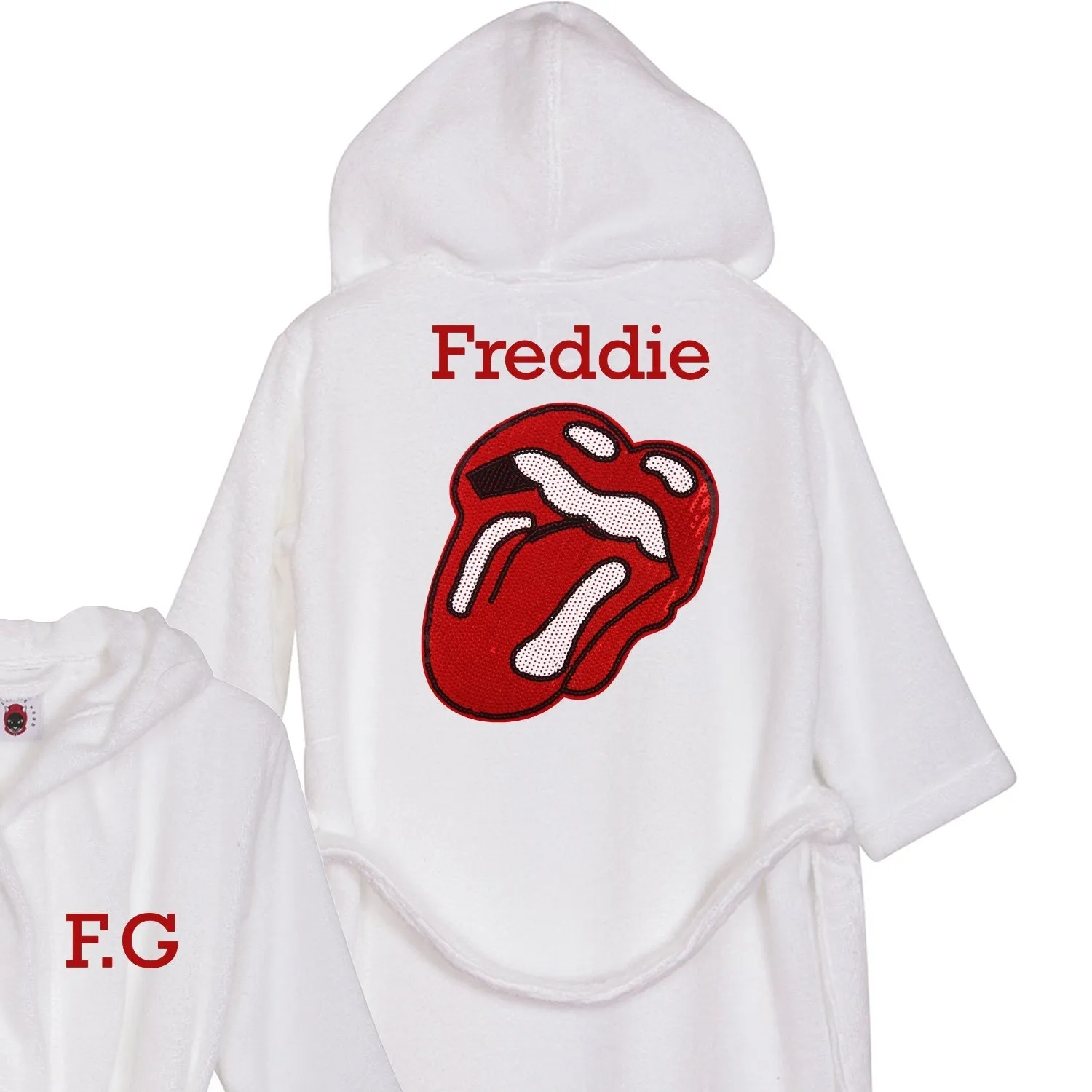 Rock'n'Roll Lips Bathrobe