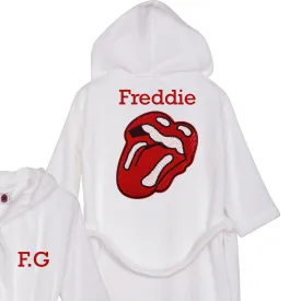 Rock'n'Roll Lips Bathrobe
