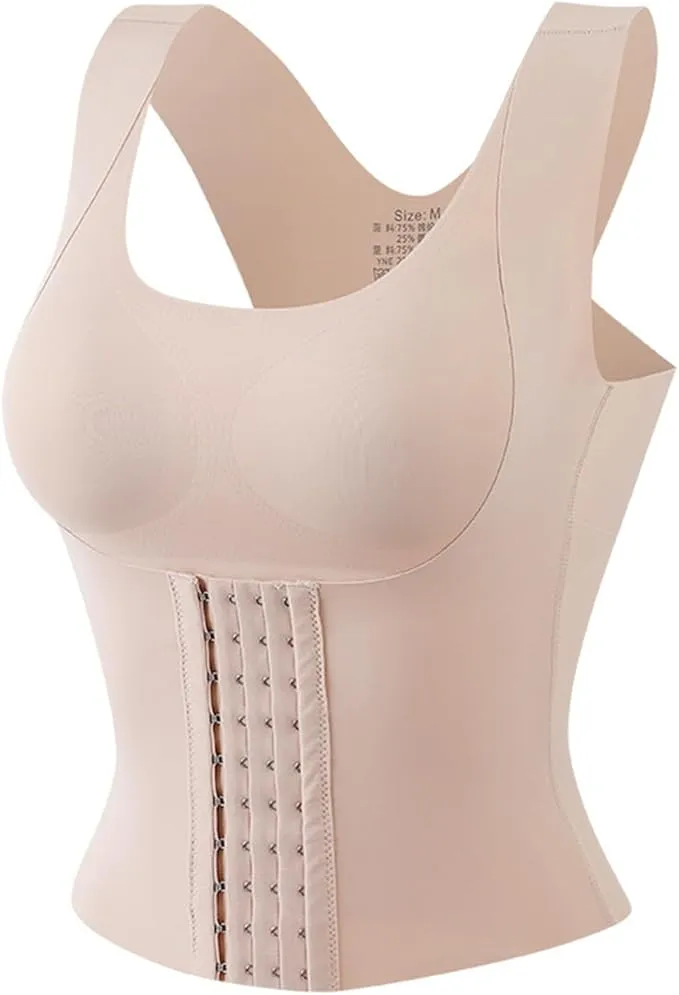 Shapewear Bra 4-in-1 Waist Buttoned Bra Shapewear Waist Trainer Bra Women Reducing Girdle Posture (10 pack)