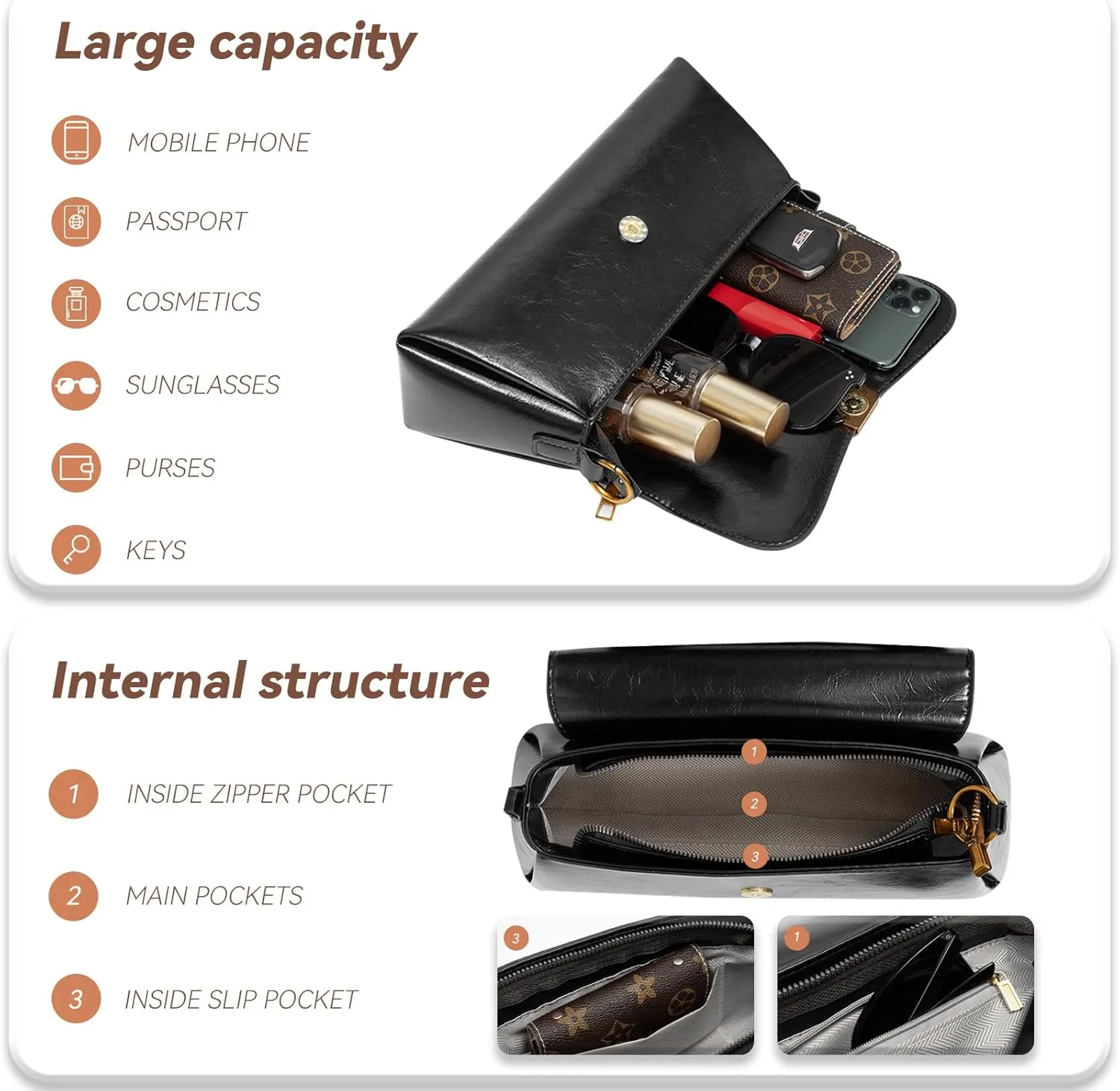 Shoulder Bag for Women Y2K Trendy Underarm Purse Vegan Leather Clutch Hobo Handbags