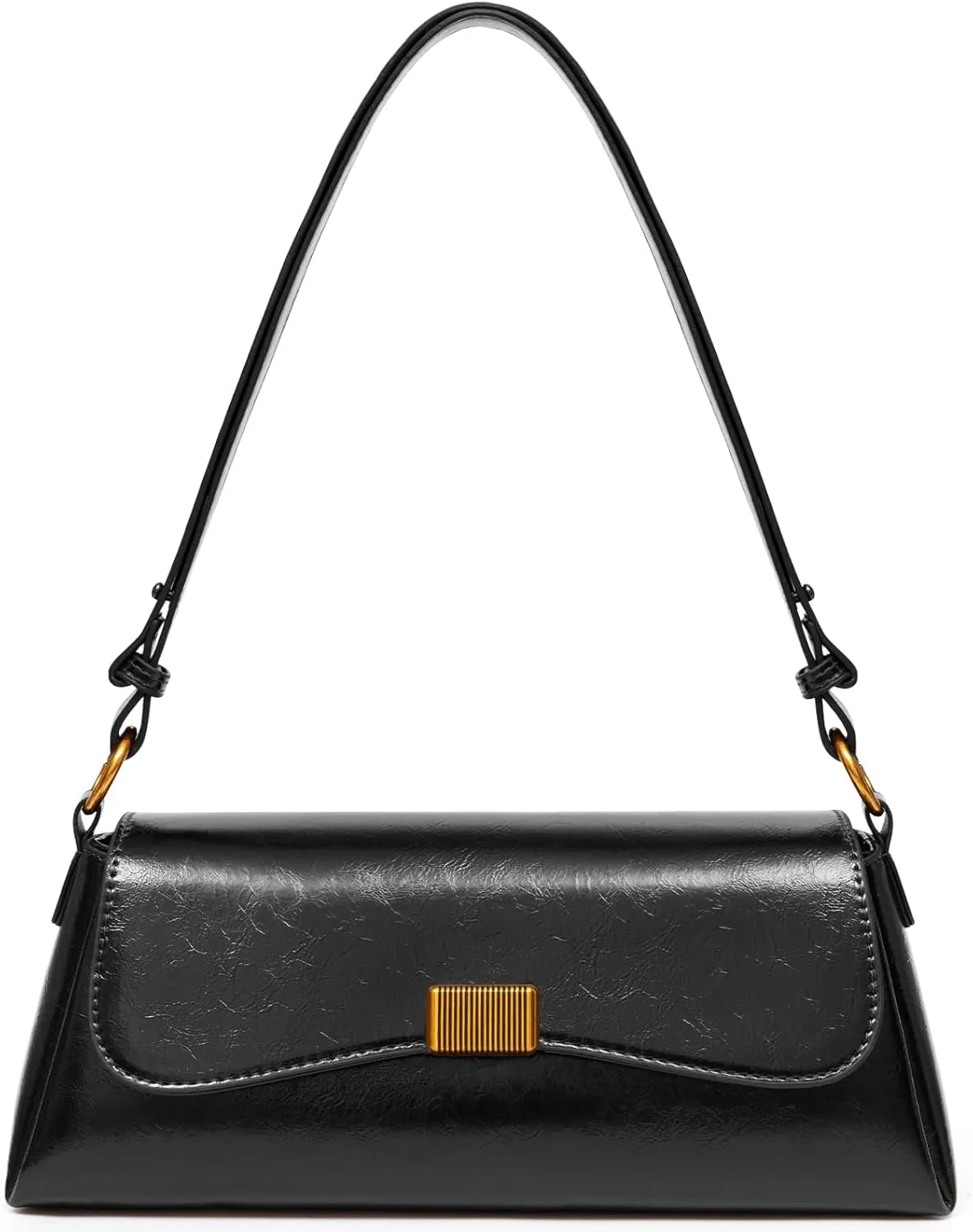 Shoulder Bag for Women Y2K Trendy Underarm Purse Vegan Leather Clutch Hobo Handbags