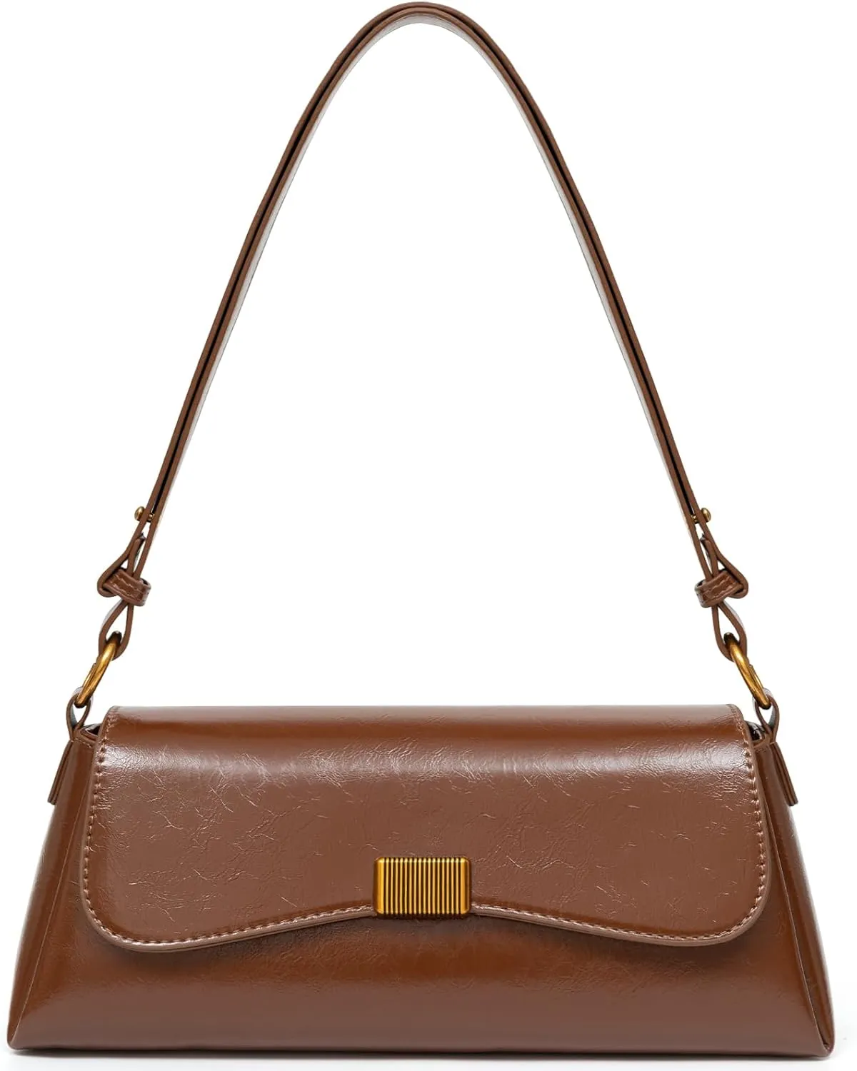Shoulder Bag for Women Y2K Trendy Underarm Purse Vegan Leather Clutch Hobo Handbags