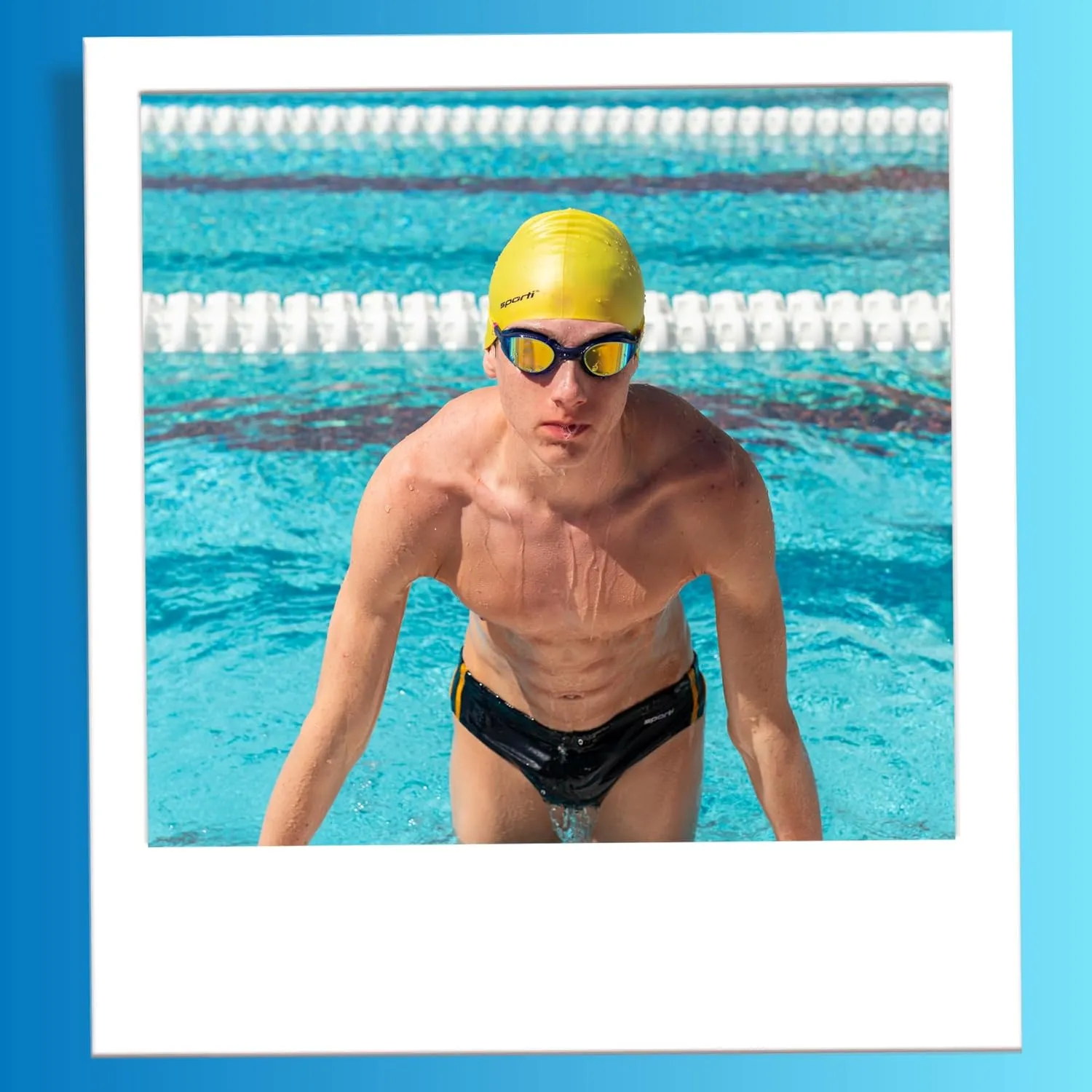 Sporti Boy's Swim Briefs - Chlorine Resistant, Quick Dry, UPF 50  Sun Protection, Adjustable Drawstring for Comfortable Fit