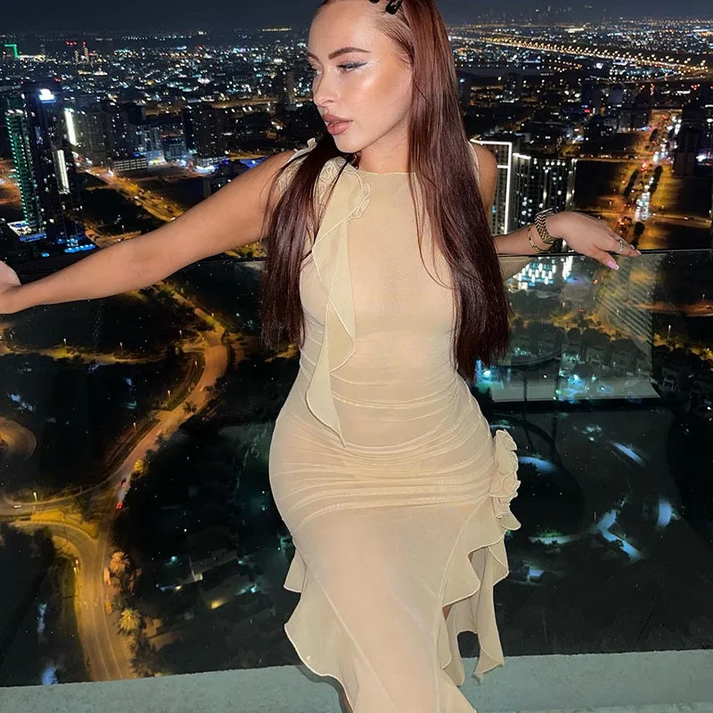 Summer Sheer Classy Dress - Culture Heaven Special