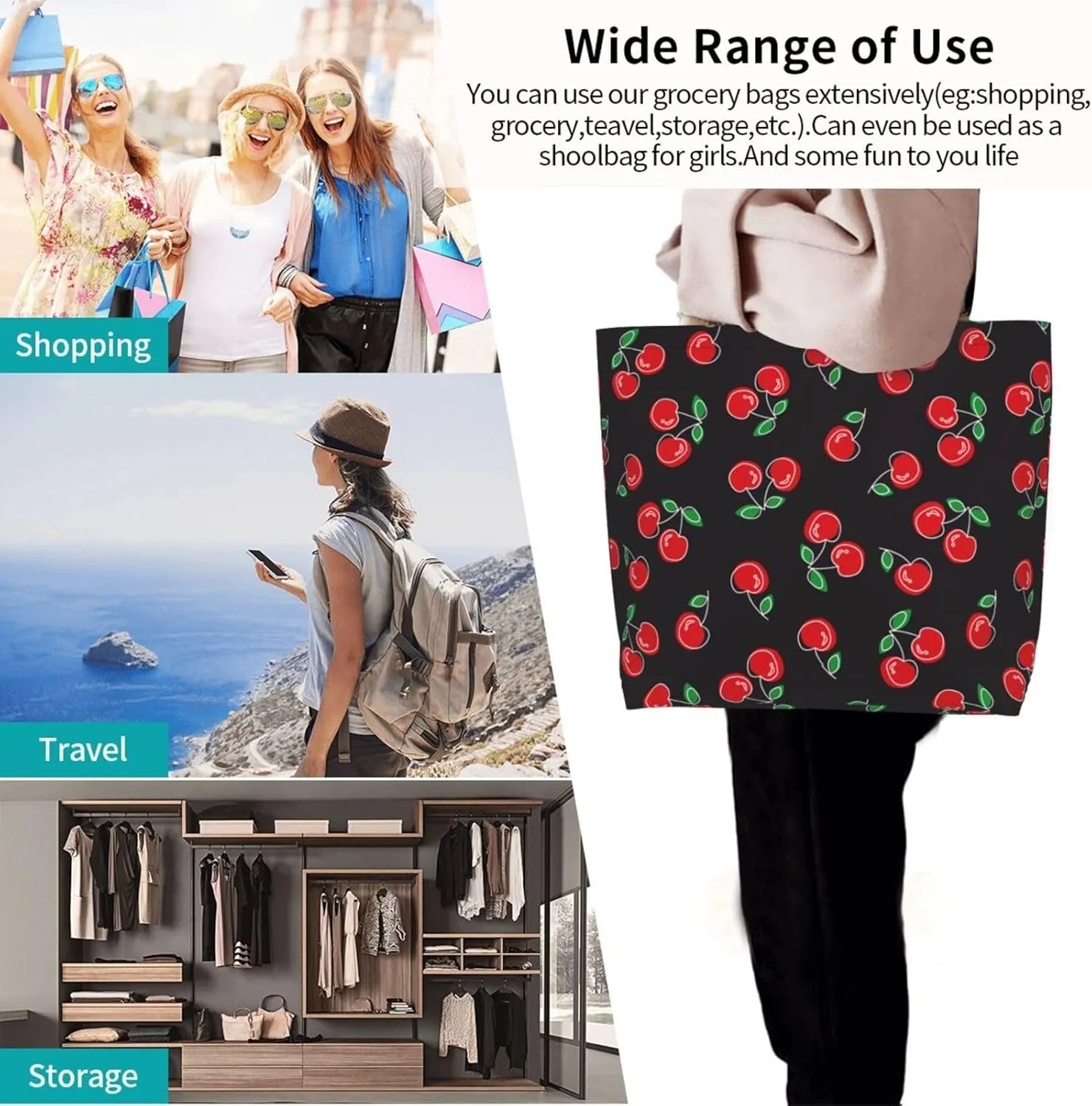 Sunflower Tote Bag For Women, Waterproof Shoulder Bags Big Reusable Grocery Handbag For Shopping Picnic Work Beach