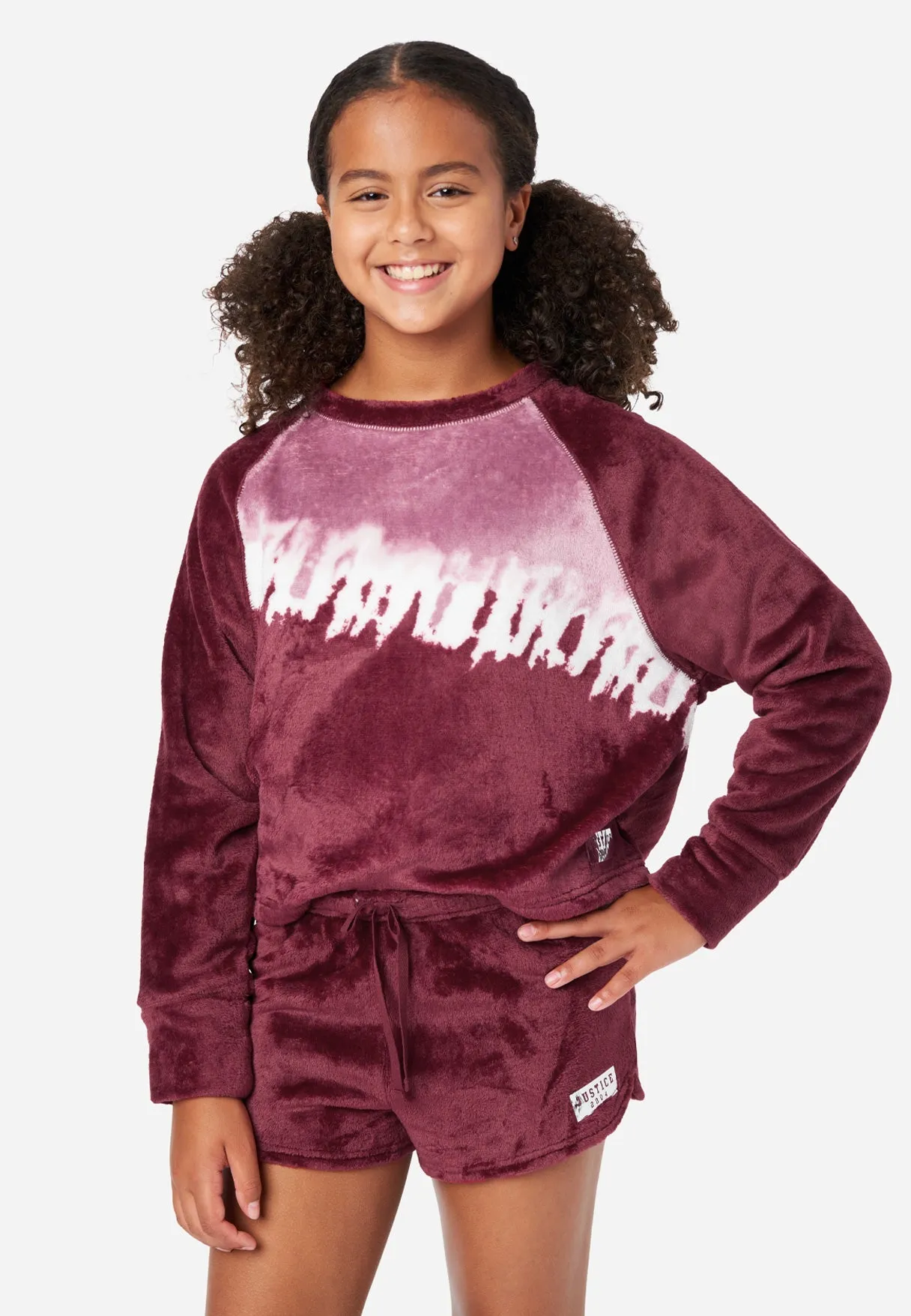 Tie-Dye Fleece Shorts Pajama Set