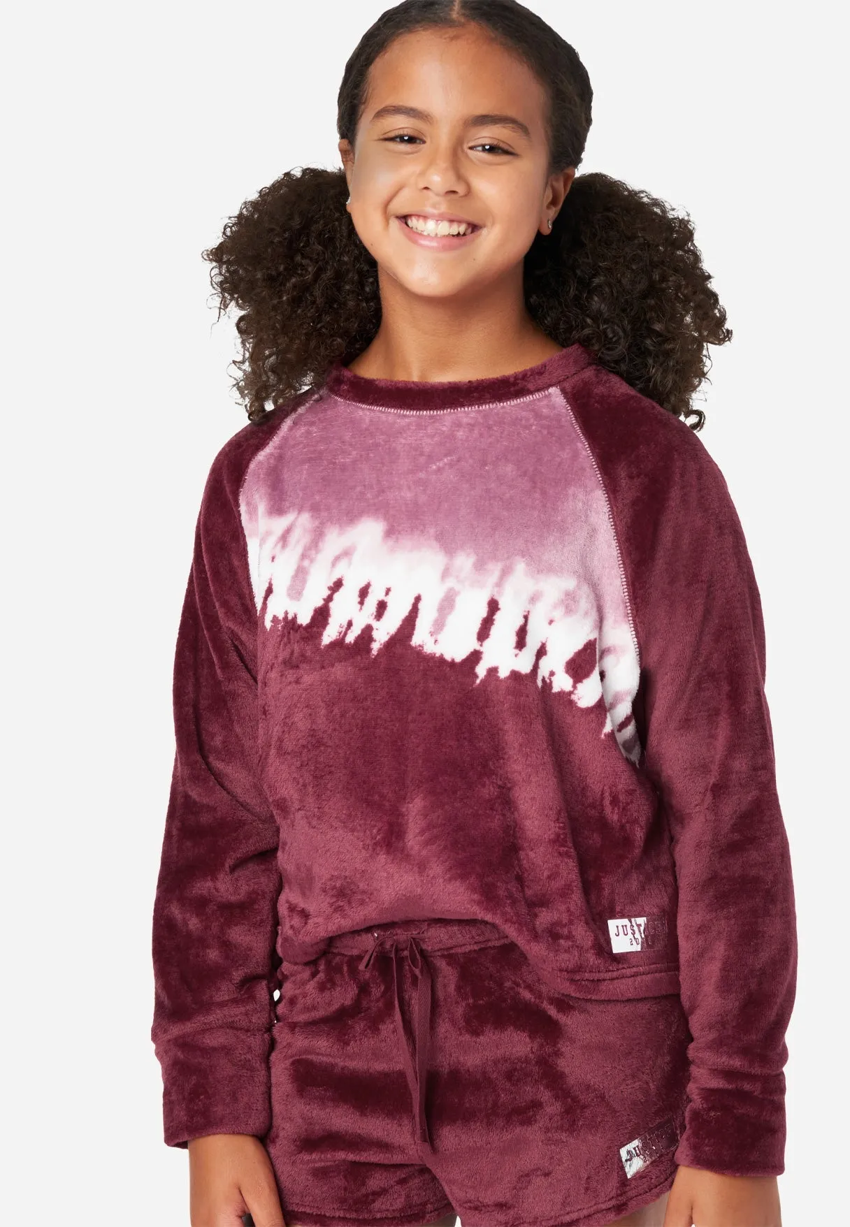 Tie-Dye Fleece Shorts Pajama Set
