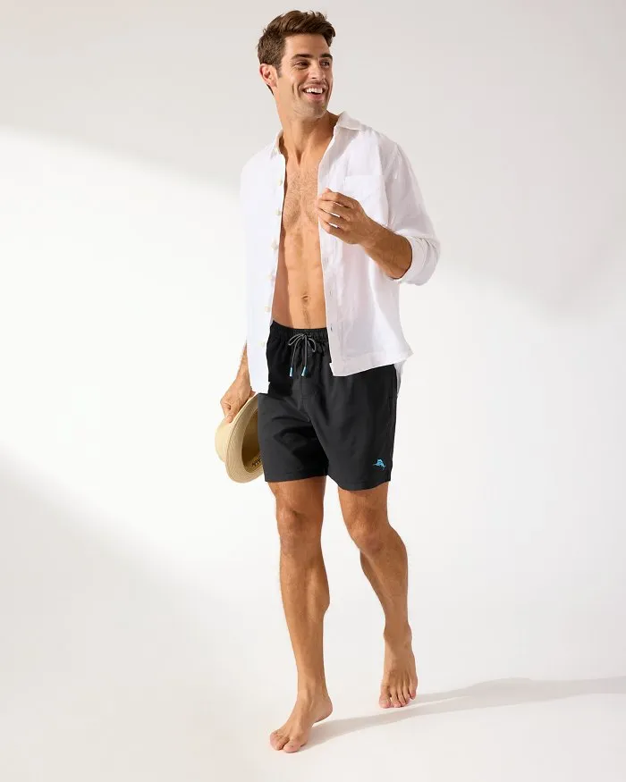 Tommy Bahama 6-Inch Naples Bay Swim Trunks - Black*
