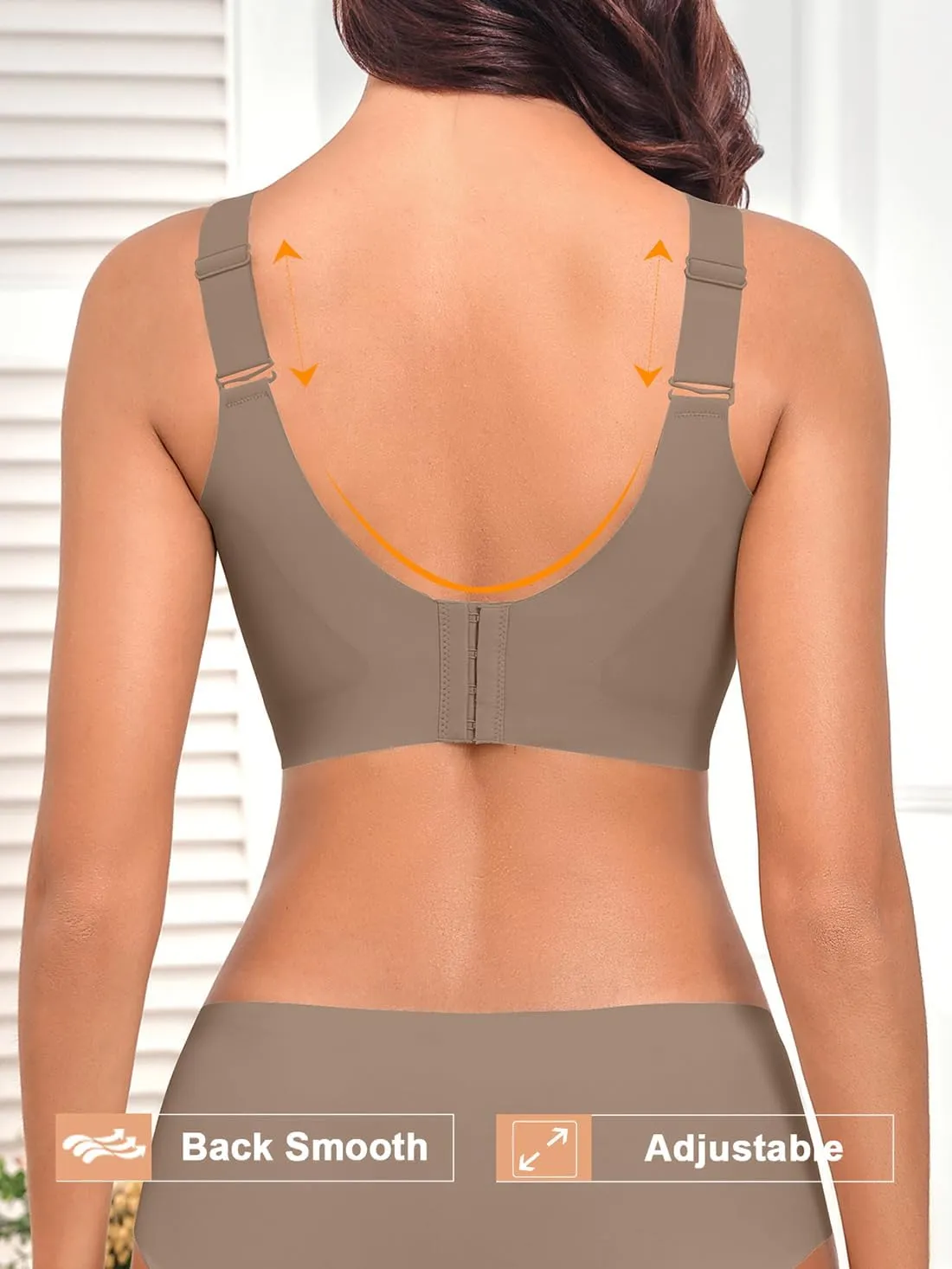 Womens 2025 Seamless Wireless Supportive Bra Push Up Comfort Soft No Underwire Full Coverage T-Shirt Bras (M-4XL)